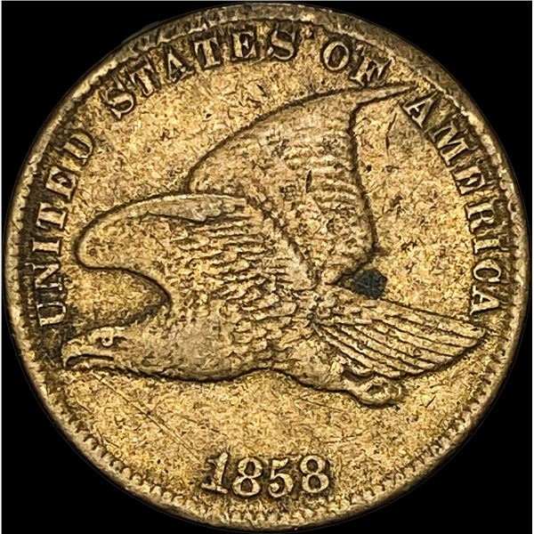 1858 Flying Eagle Cent NEARLY UNCIRCULATED
