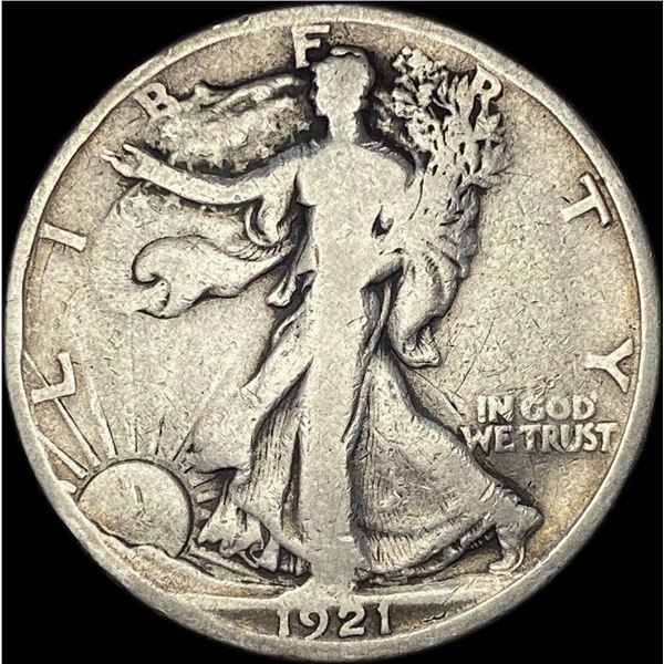 1921-S Silver Walking Liberty Half Dollar NICELY CIRCULATED