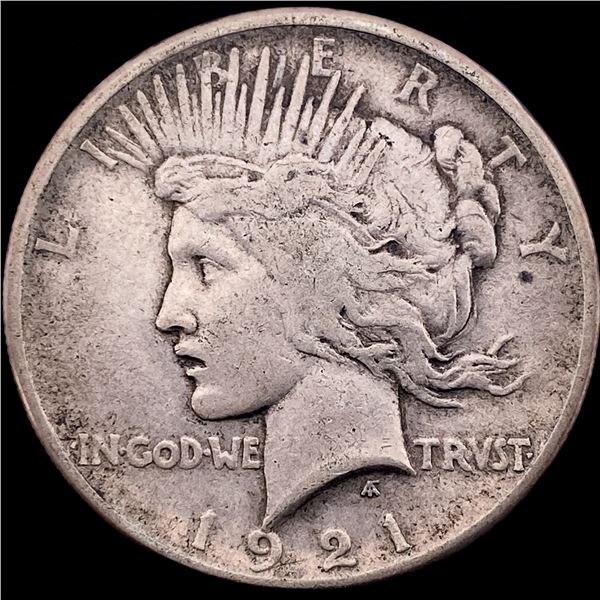 1921 Silver Peace Dollar NEARLY UNCIRCULATED