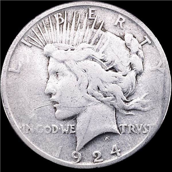 1924-S Silver Peace Dollar LIGHTLY CIRCULATED