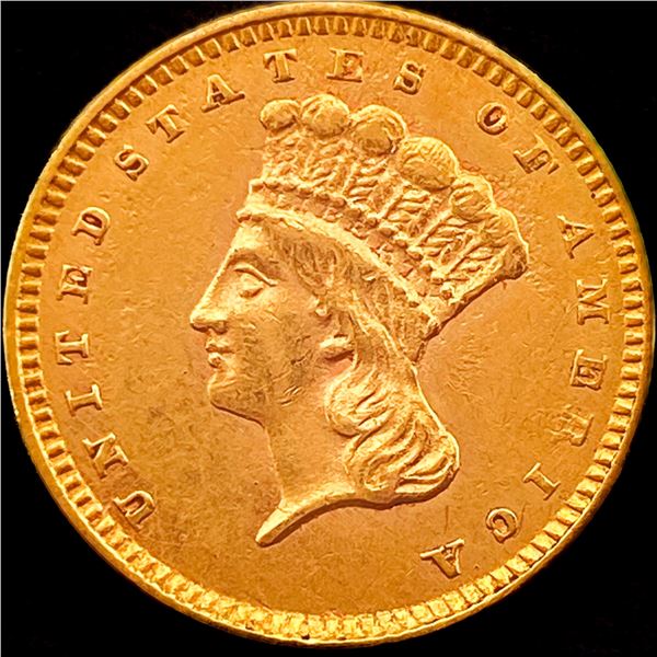 1856 Gold $1 Indian Head Type 2 CLOSELY UNCIRCULATED