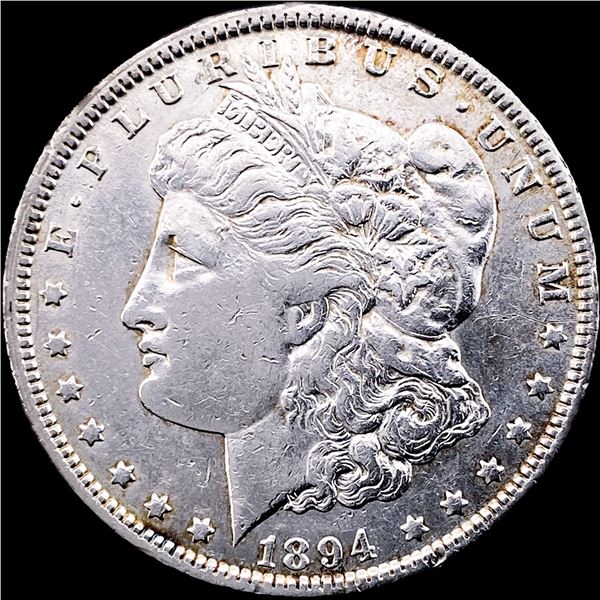 1894 Silver Morgan Dollar NEARLY UNCIRCULATED