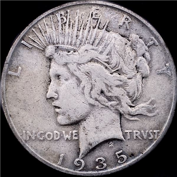 1935 Silver Peace Dollar NEARLY UNCIRCULATED