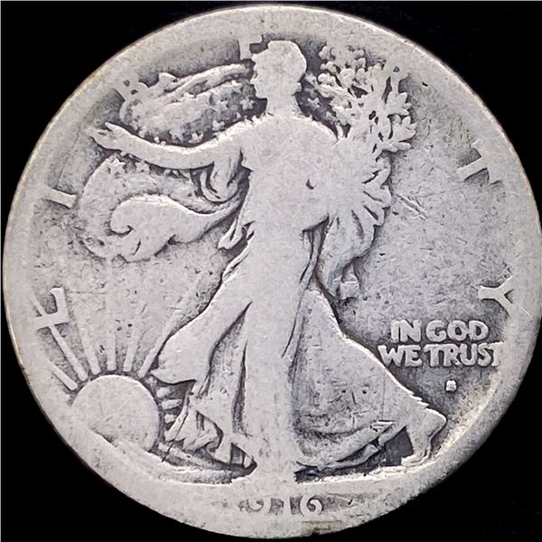 1916 Walking Liberty Half Dollar NICELY CIRCULATED