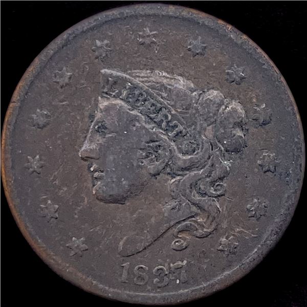 1837 Coronet Head Large Cent LIGHTLY CIRCULATED