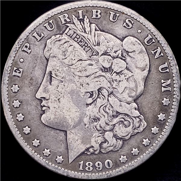 1890-CC Silver Morgan Dollar LIGHTLY CIRCULATED