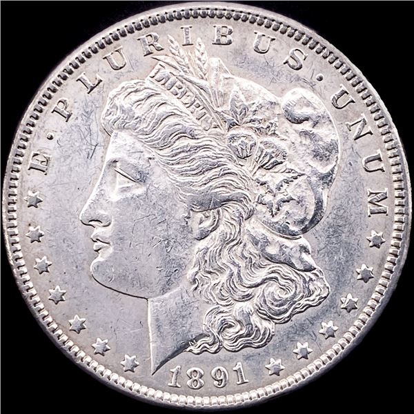 1891-CC Silver Morgan Dollar CHOICE AU