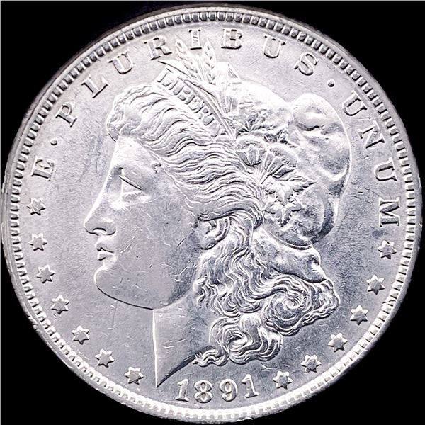 1891 Silver Morgan Dollar CLOSELY UNCIRCULATED