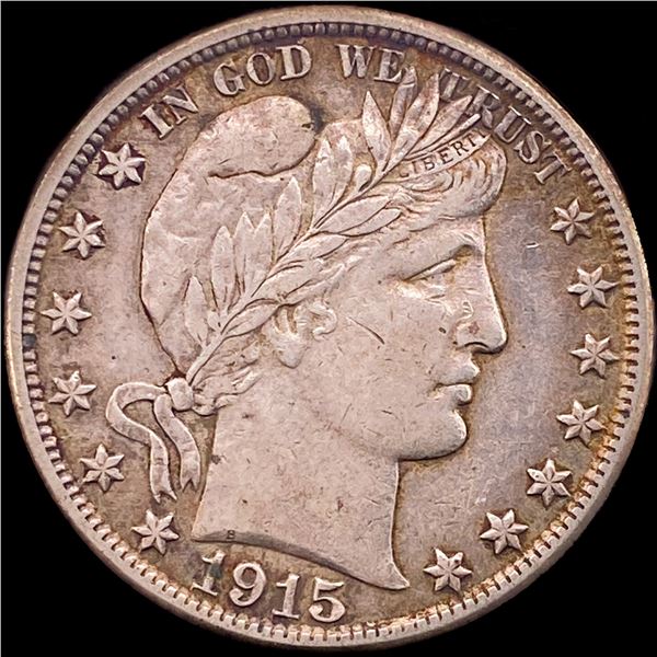 1915-D Silver Barber Half Dollar CLOSELY UNCIRCULATED