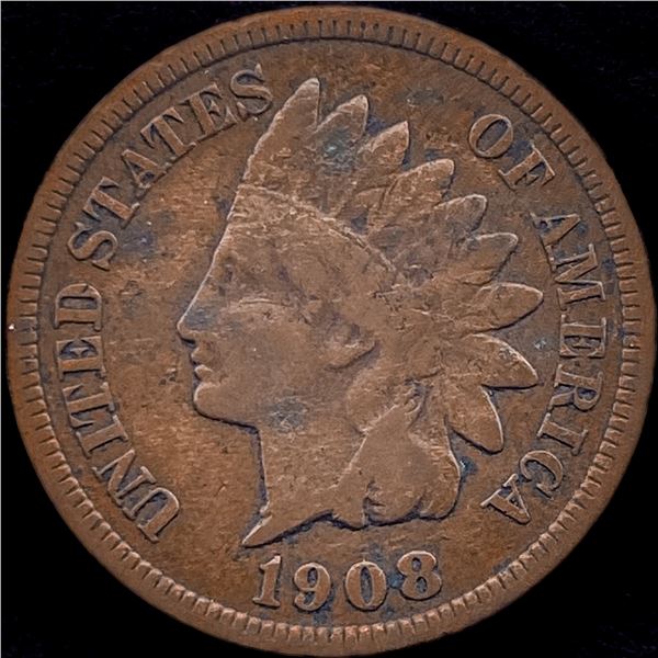 1908-S Indian Head Cent LIGHTLY CIRCULATED