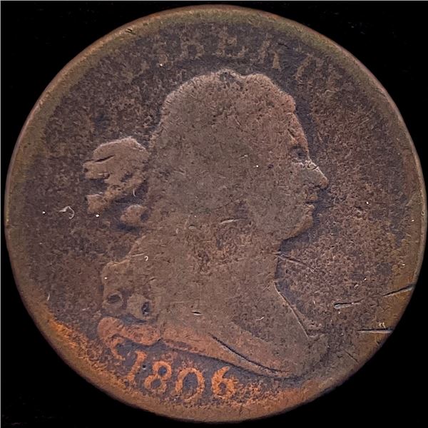 1806 Copper Half Cent NICELY CIRCULATED