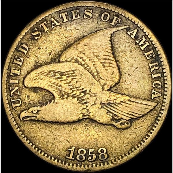 1858 Copper-Nickel Flying Eagle Cent LIGHTLY CIRCULATED