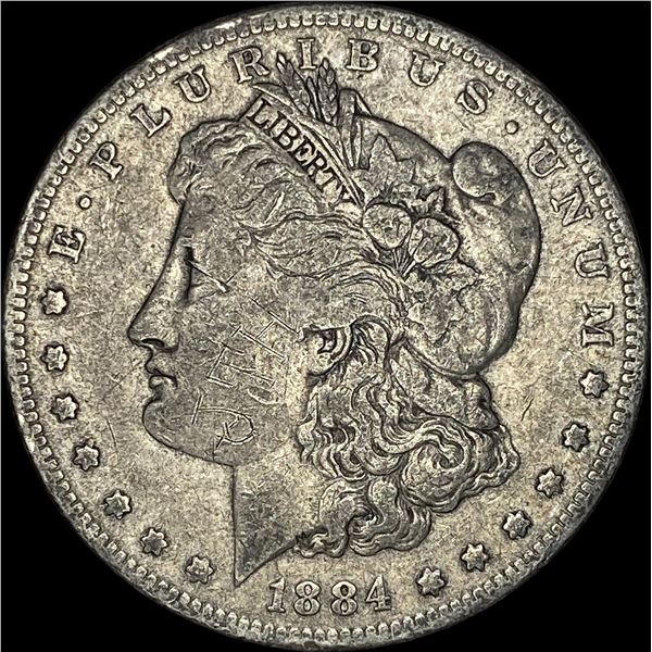 1884-S Silver Morgan Dollar LIGHTLY CIRCULATED