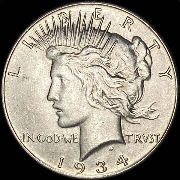 1934 Silver Peace Dollar CLOSELY UNCIRCULATED