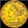 Image 1 : 1882-S Gold $5 Half Eagle UNCIRCULATED