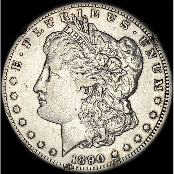 1890-CC Silver Morgan Dollar NEARLY UNCIRCULATED