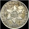 Image 1 : 1853 Silver Three-Cent Piece CLOSELY UNCIRCULATED