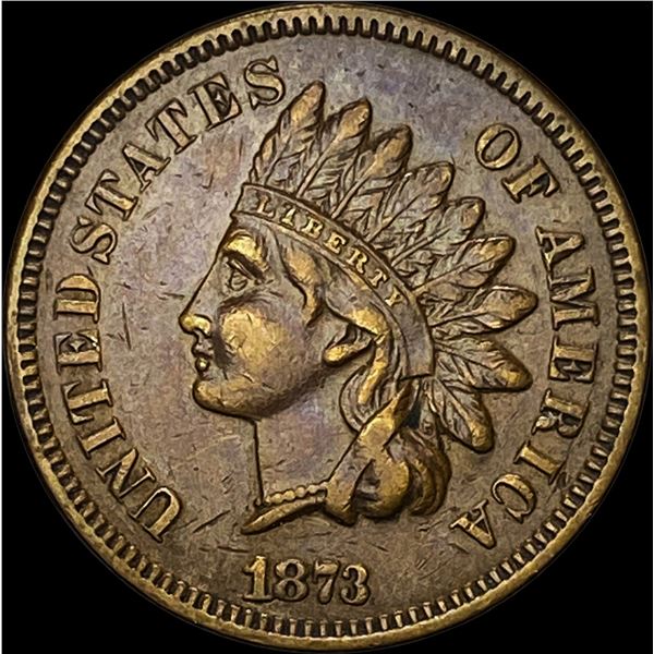 1873 Bronze Indian Head Cent NEARLY UNCIRCULATED