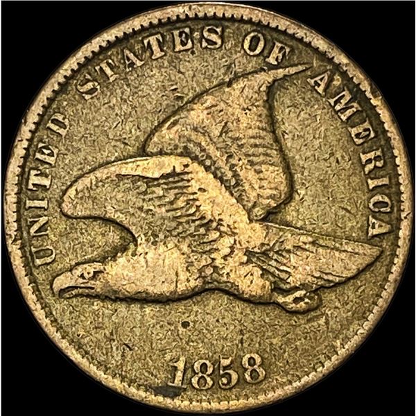 1858 Copper-Nickel Flying Eagle Cent LIGHTLY CIRCULATED