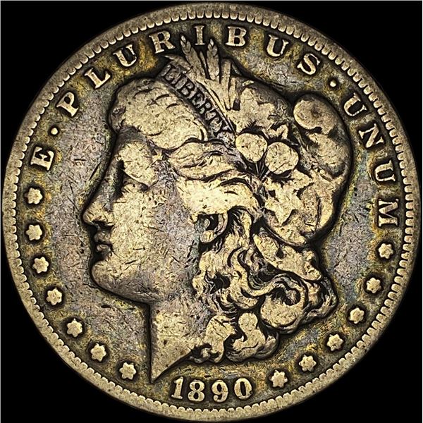 1890-CC Silver Morgan Dollar LIGHTLY CIRCULATED