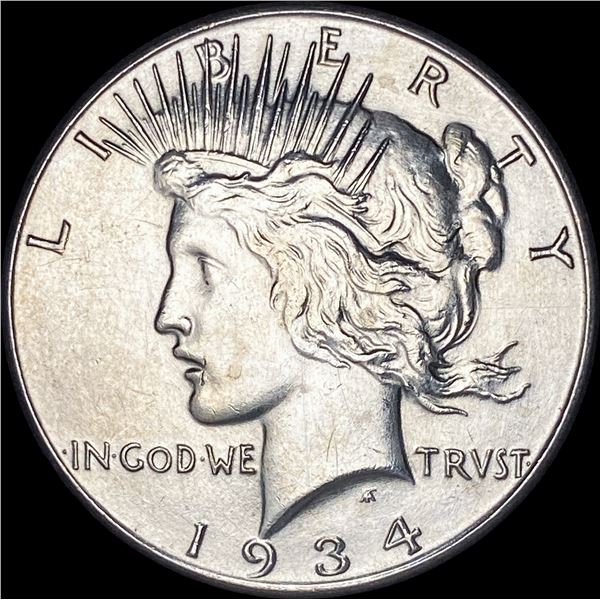 1934 Silver Peace Dollar CLOSELY UNCIRCULATED
