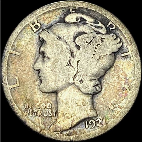 1921 Mercury Dime LIGHTLY CIRCULATED