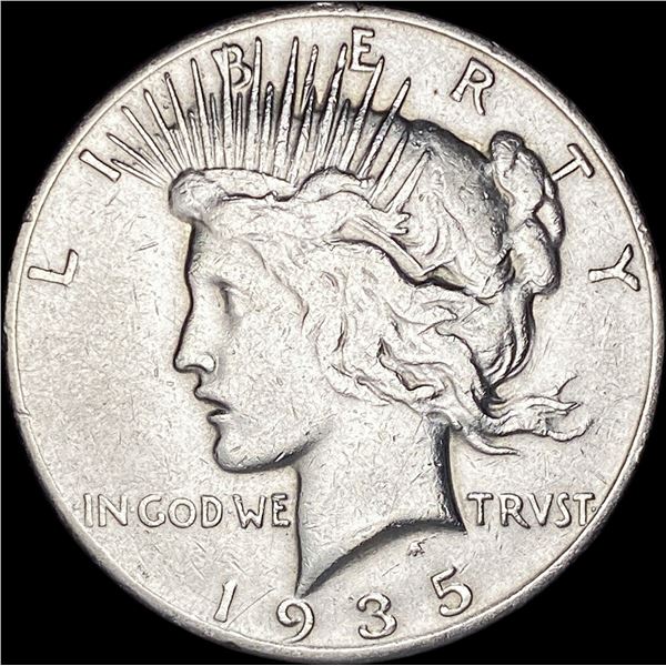 1935-S Silver Peace Dollar NEARLY UNCIRCULATED