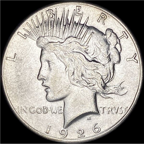 1926-S Silver Peace Dollar CHOICE AU