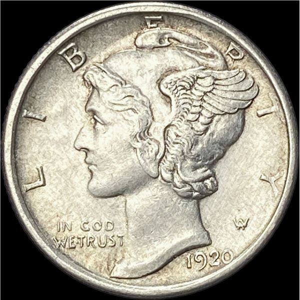 1920 Mercury Dime CHOICE AU