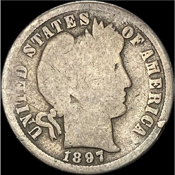 1897-O Silver Barber Dime NICELY CIRCULATED