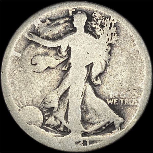 1917-D Silver Walking Liberty Half Dollar NICELY CIRCULATED