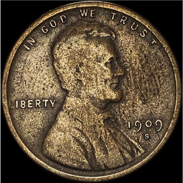 1909-S Lincoln Wheat Cent NICELY CIRCULATED
