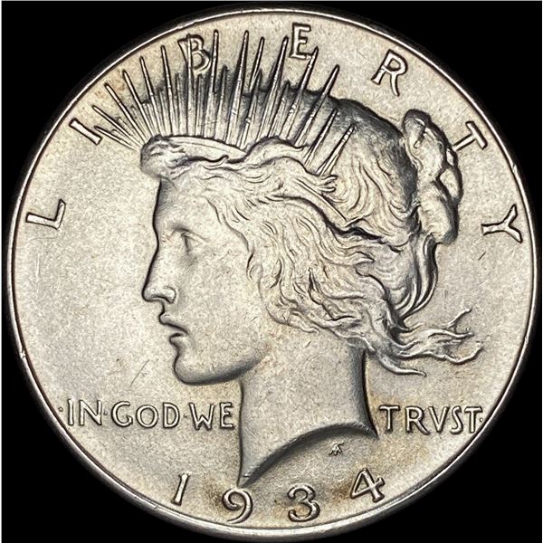 1934 Silver Peace Dollar CLOSELY UNCIRCULATED