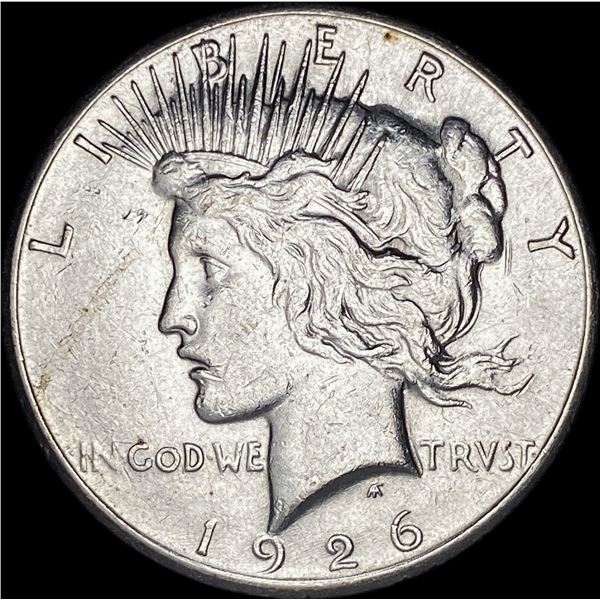 1926-S Silver Peace Dollar CHOICE AU