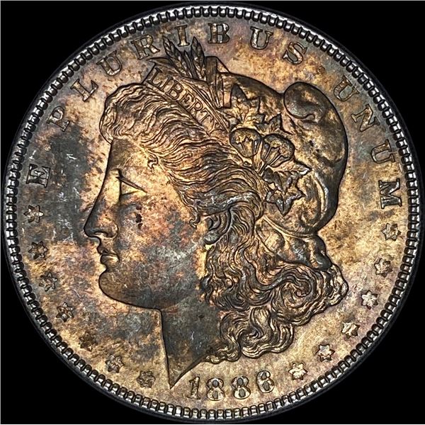 1886 Silver Morgan Dollar SUPERB GEM BU