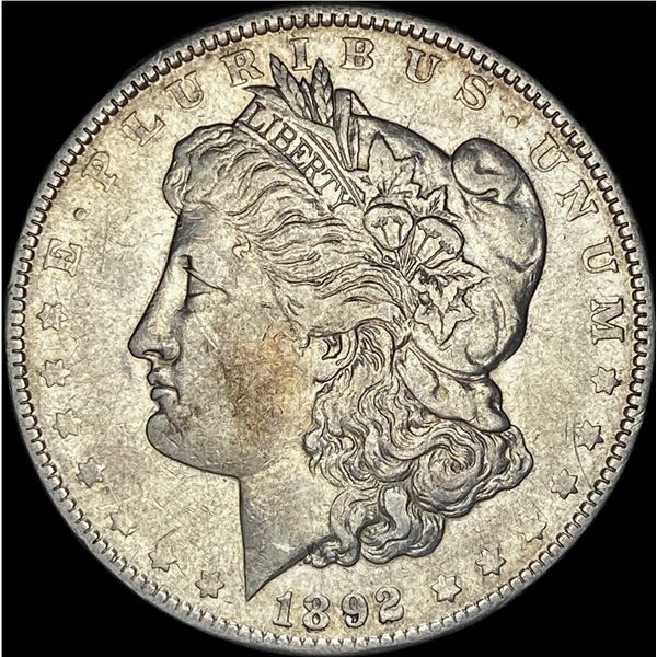 1892 Morgan Silver Dollar NEARLY UNCIRCULATED