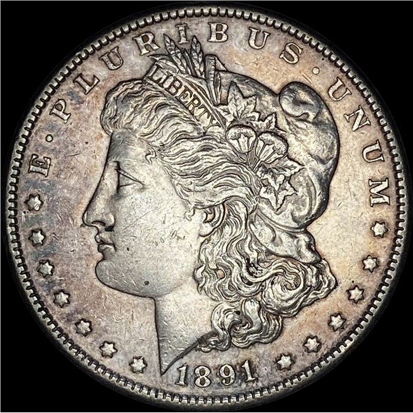1891 Silver Morgan Dollar CLOSELY UNCIRCULATED