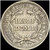 Image 2 : 1853 Arrows Seated Liberty Half Dime CLOSELY UNCIRCULATED