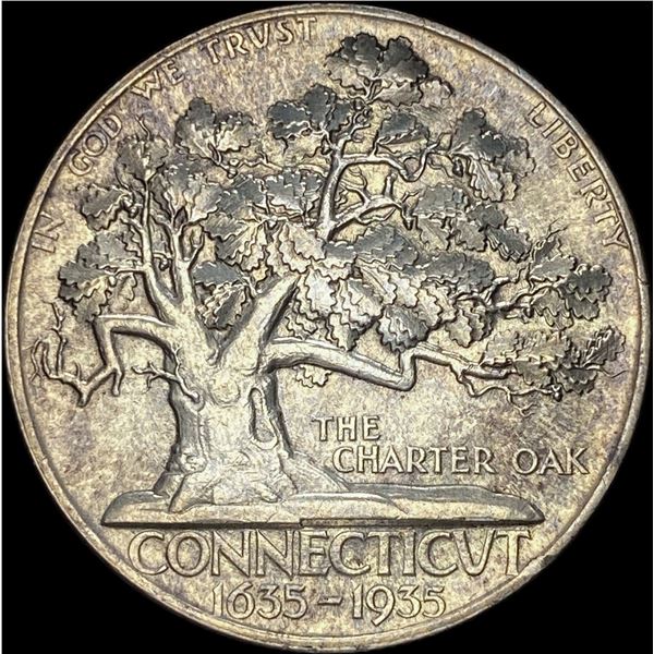 1935 Silver Connecticut Tercentenary Half Dollar UNCIRCULATED