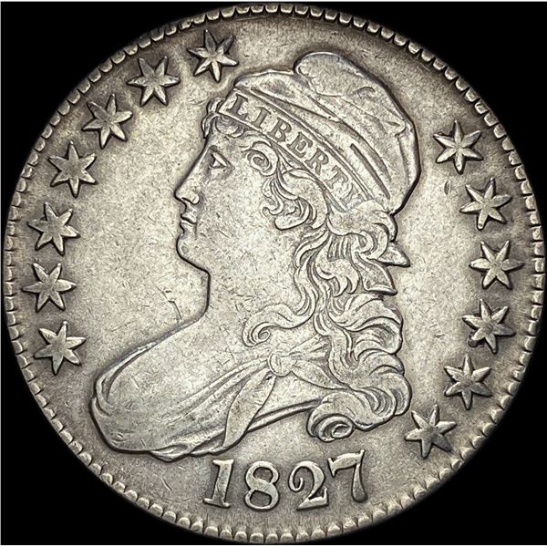 1827 Capped Bust Half Dollar NEARLY UNCIRCULATED