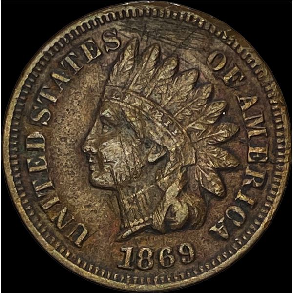 1869 Indian Head Cent LIGHTLY CIRCULATED