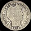 Image 1 : 1901-S Silver Barber Dime NICELY CIRCULATED