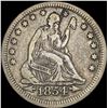 Image 1 : 1854 Arrows Seated Liberty Quarter NEARLY UNCIRCULATED