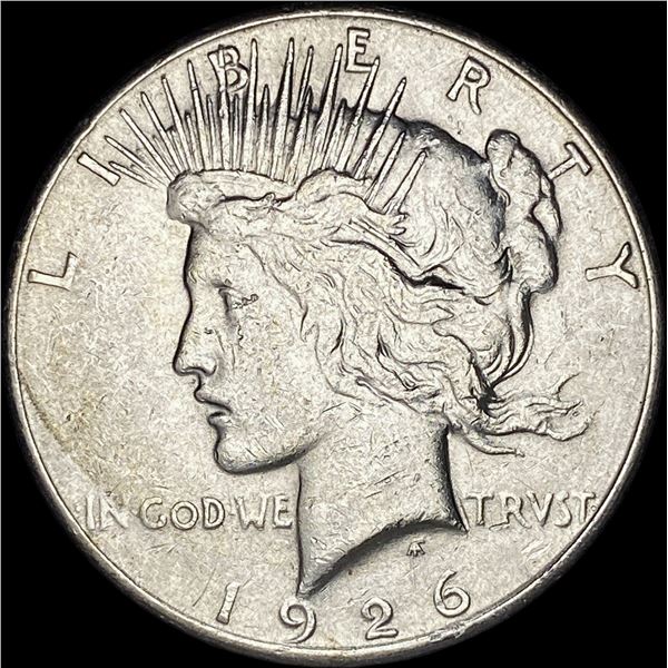 1926-S Silver Peace Dollar CHOICE AU