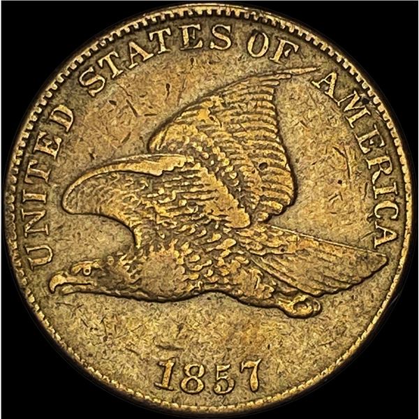 1857 Flying Eagle Cent NEARLY UNCIRCULATED