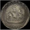 Image 2 : 1793 Washington Ship Halfpenny Token NEARLY UNCIRCULATED