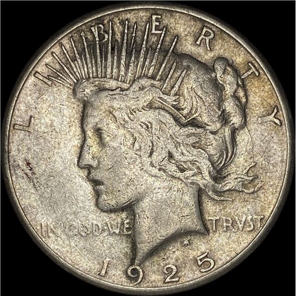 1925-S Silver Peace Dollar LIGHTLY CIRCULATED
