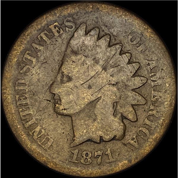 1871 Indian Head Cent NICELY CIRCULATED