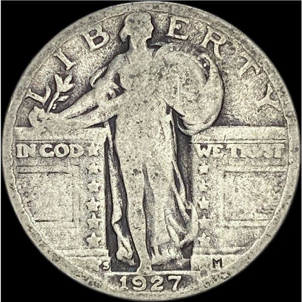 1927-S Silver Standing Liberty Quarter NICELY CIRCULATED