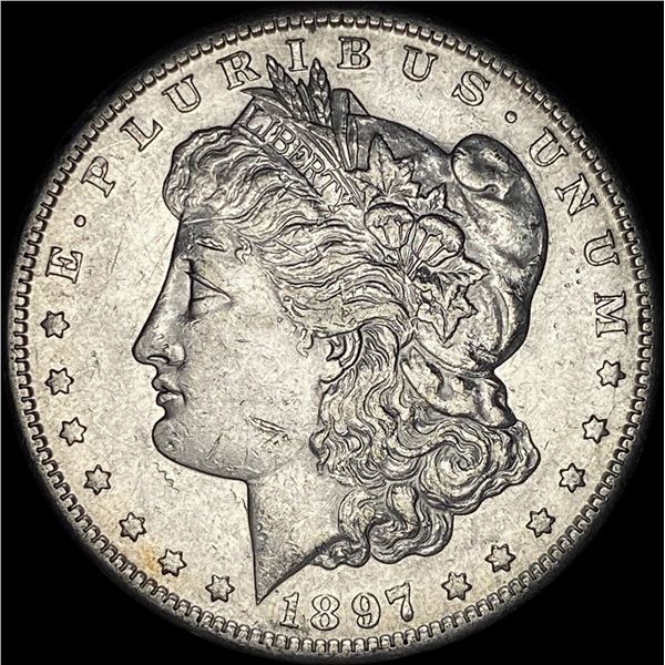 1897-S Silver Morgan Dollar CHOICE AU